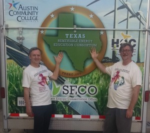 Chris and Kent at Renewable Energy Roundup & Sustainable Living Expo 2014